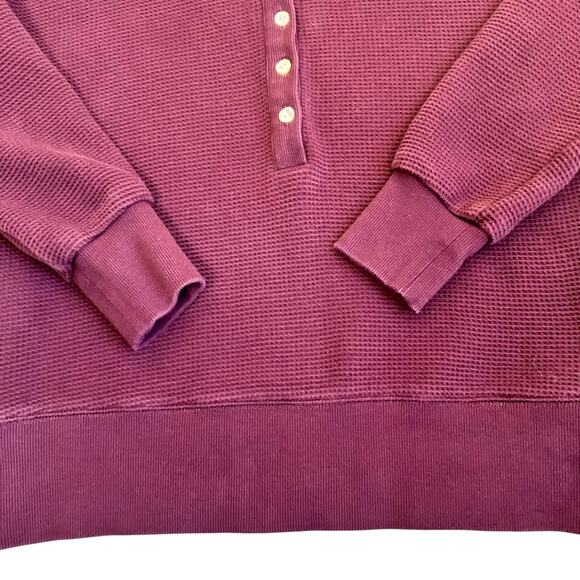 Negative Underwear Sz S Waffle Knit Pullover in Garnet Luxorious Loungewear - Picture 13 of 16